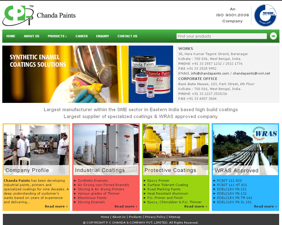 Chanda Paints Website